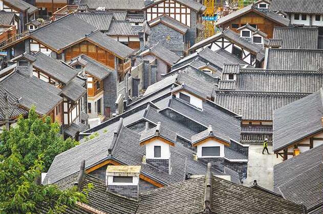 十八梯核心区主体建筑基本完工 预计2021年6月对外开放