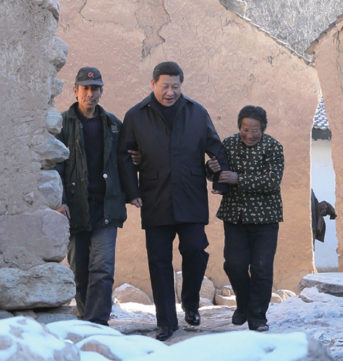习近平踏雪访阜平的扶贫故事